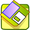 Green Floppy Disk Clip Art